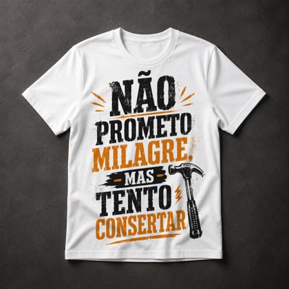 Camiseta Frase Engraçada Conserto