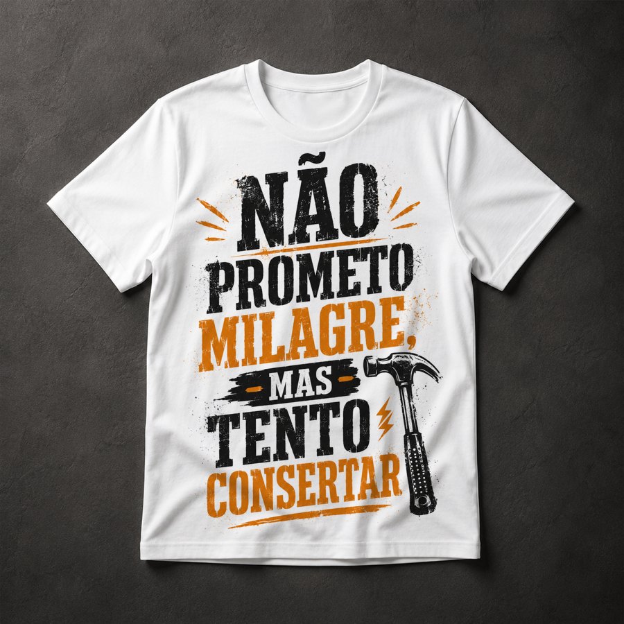 Camiseta Frase Engraçada Conserto
