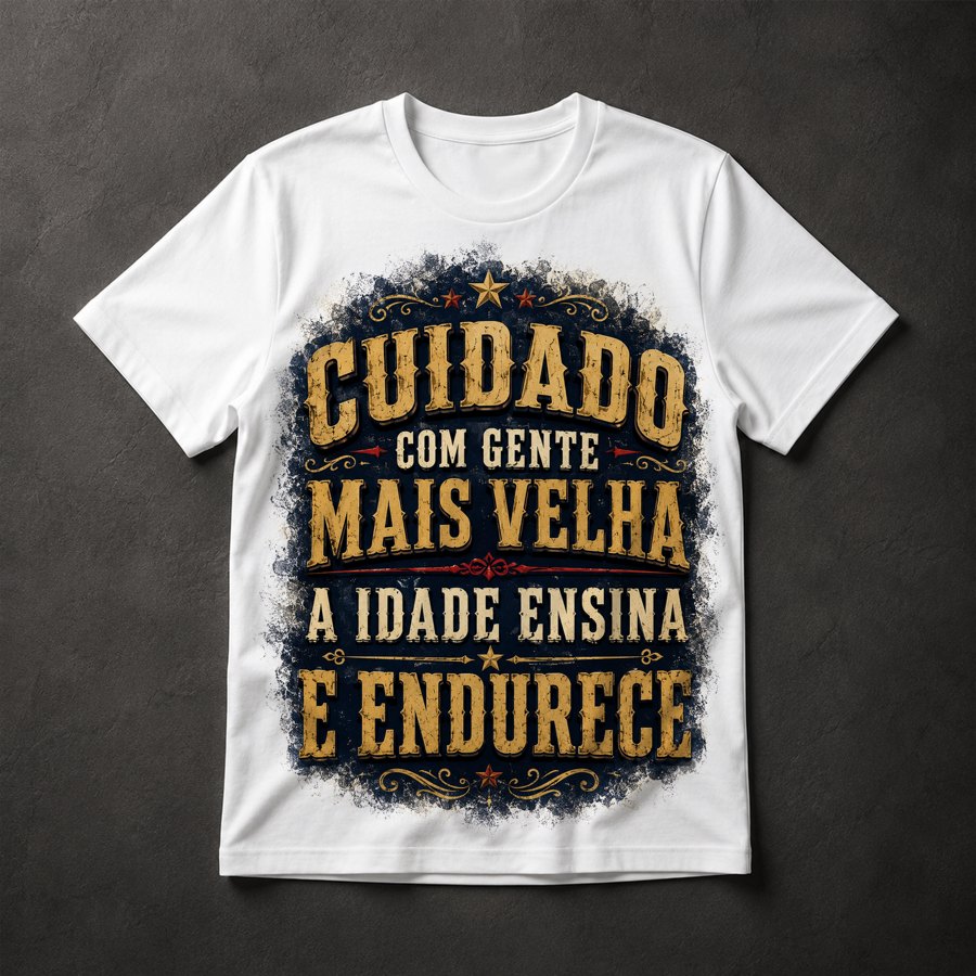 Camiseta frases motivacionais