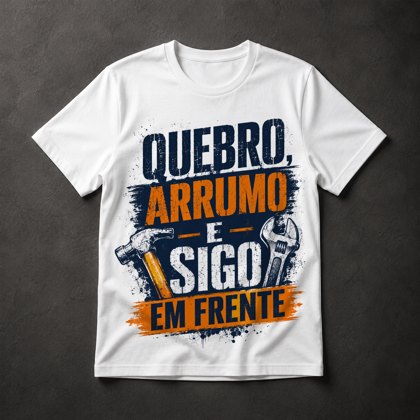 Camiseta Frase Motivacional Ferramentas