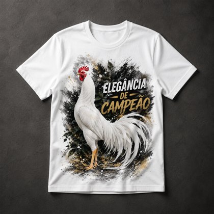 Camiseta Galo Elegância de Campeão
