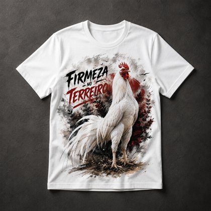 Camiseta Galo Firmeza no Terreiro