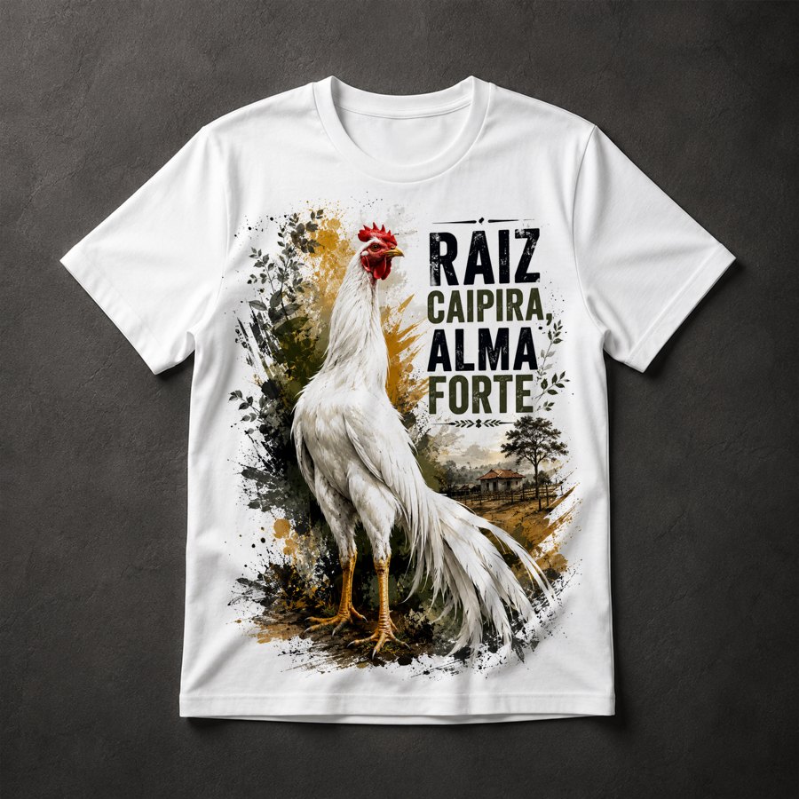 Camiseta Galo Força Alma
