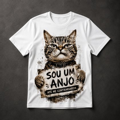 Camiseta Gato Anjo