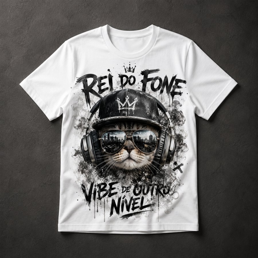 Camiseta Gato DJ