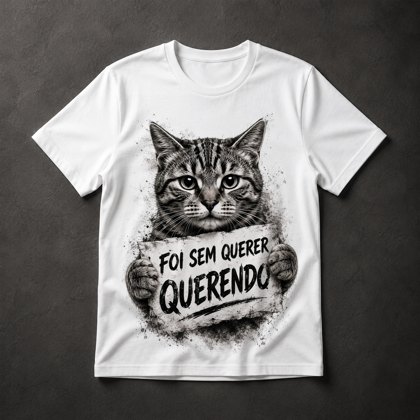 Camiseta Gato Engraçado