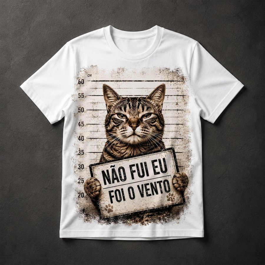 Camiseta Gato Foragido
