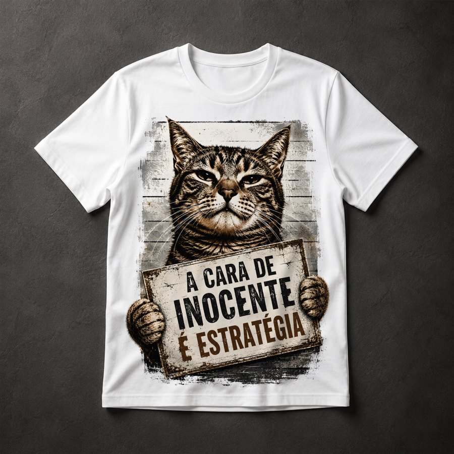 Camiseta Gato Inocente