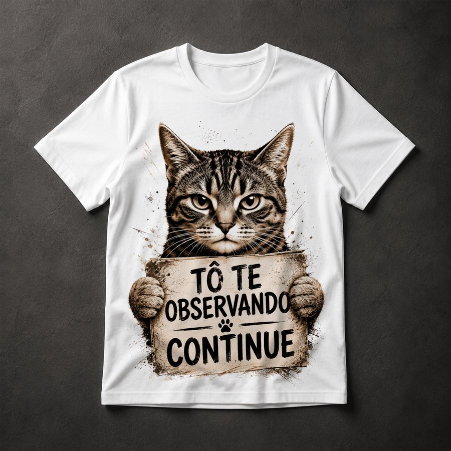 Camiseta Gato Observador