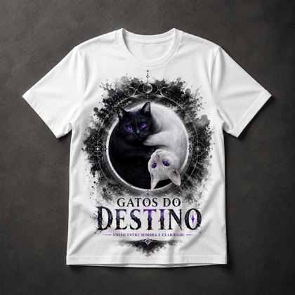 Camiseta Gatos do Destino