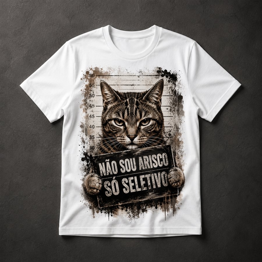 Camiseta Gato Seletivo