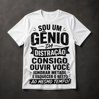 Camiseta Gênio da Distração