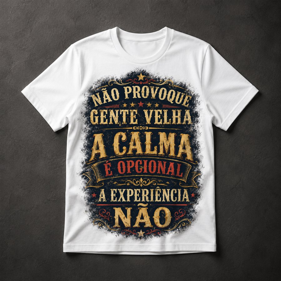 Camiseta humor idosos