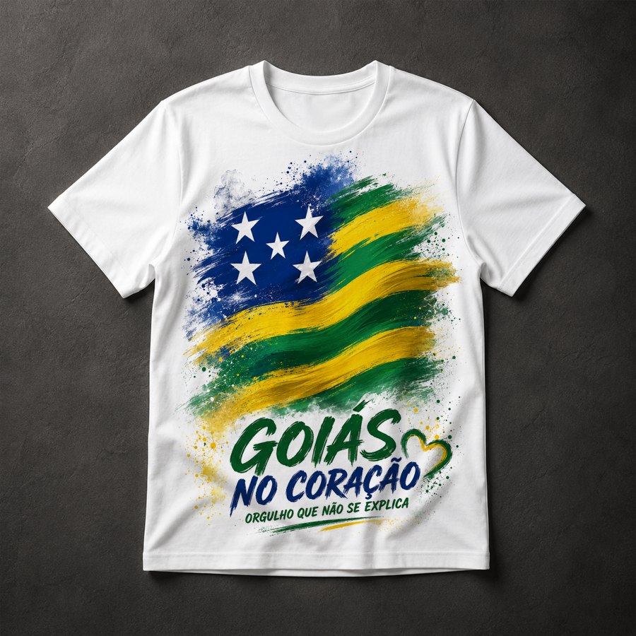 Camiseta Goiás Bandeira