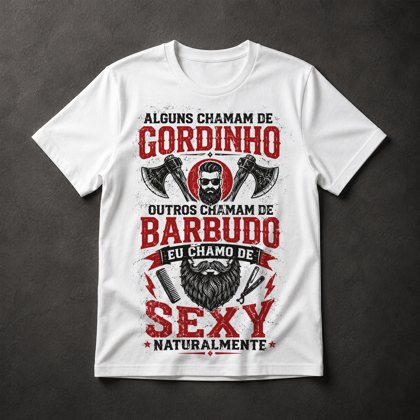 Camiseta Gordinho Barbudo Sexy