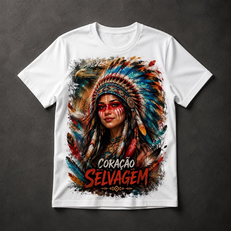Camiseta Guerreira Indígena