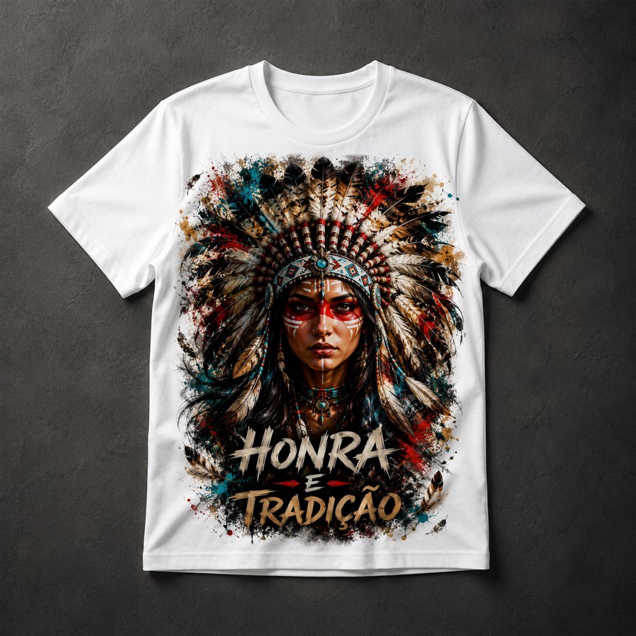 Camiseta Guerreira Indígena