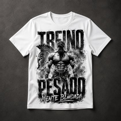Camiseta Guerreiro Espartano Motivacional