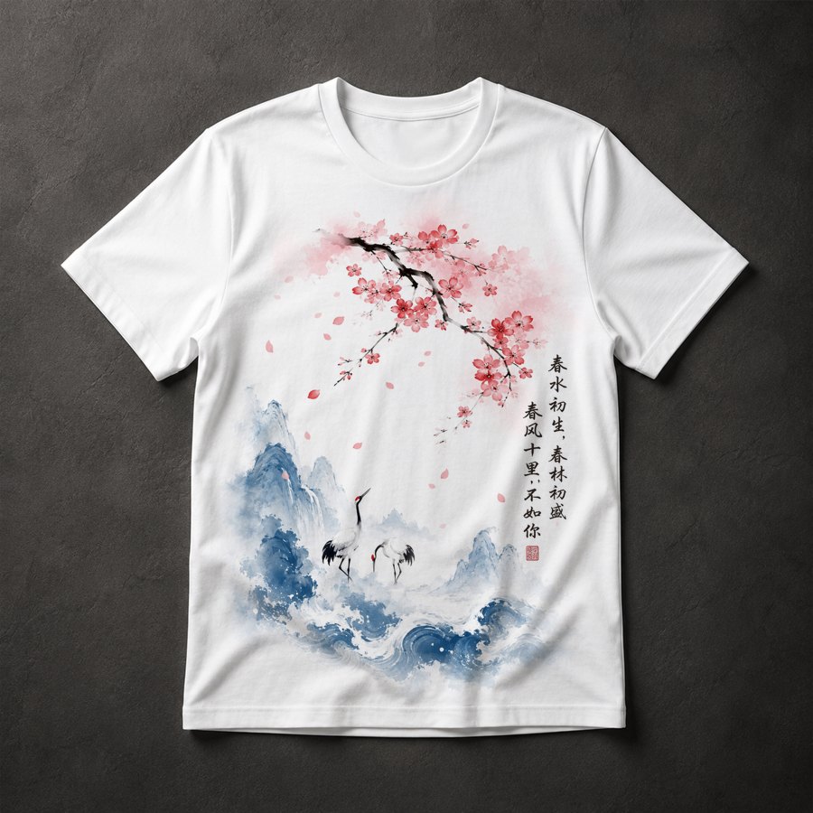 Camiseta Guindaste Japonês