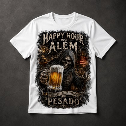 Camiseta Happy Hour Morte