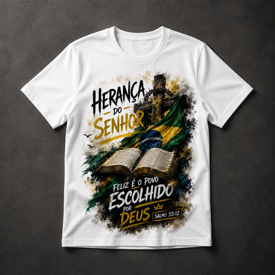 Camiseta Fé Cristã Brasil