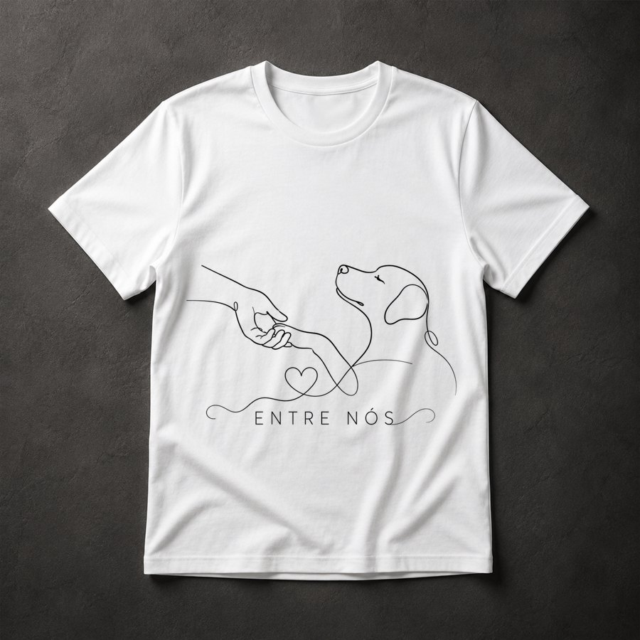 Camiseta Homem e Cão