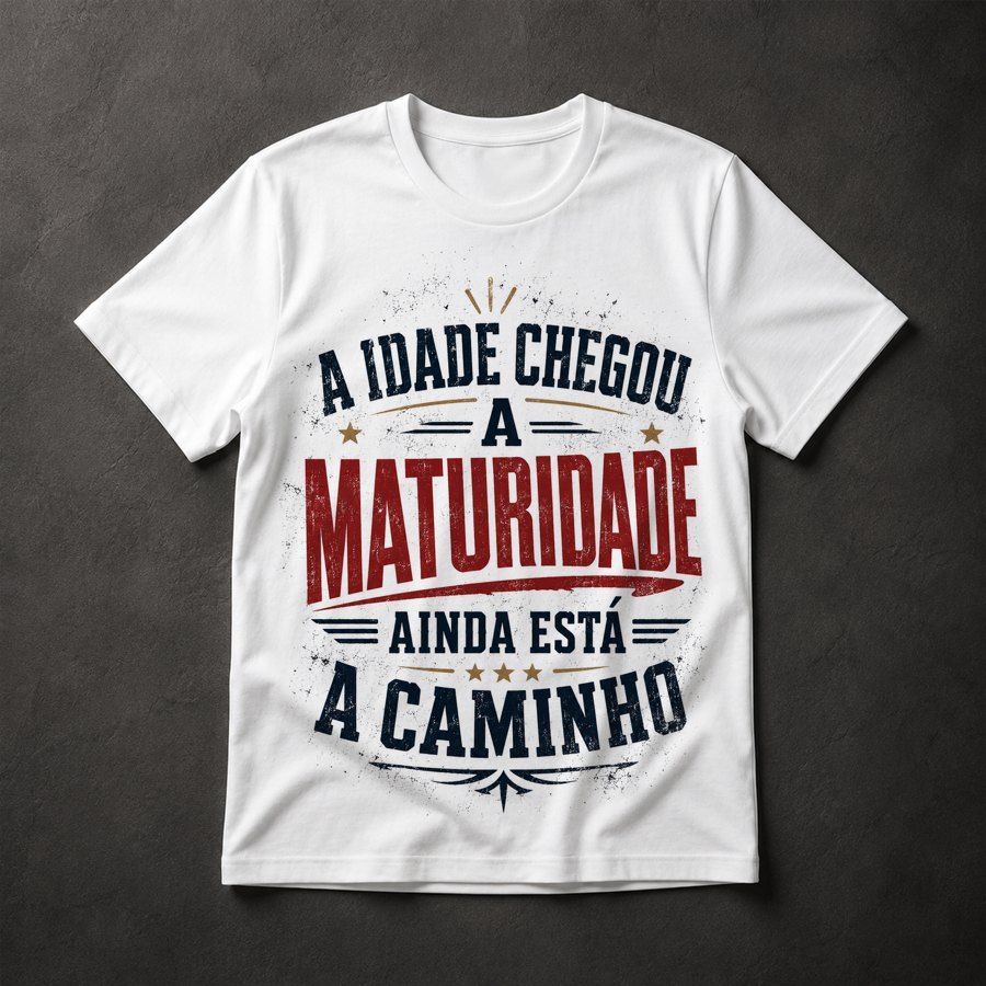 Camiseta Humor Idade