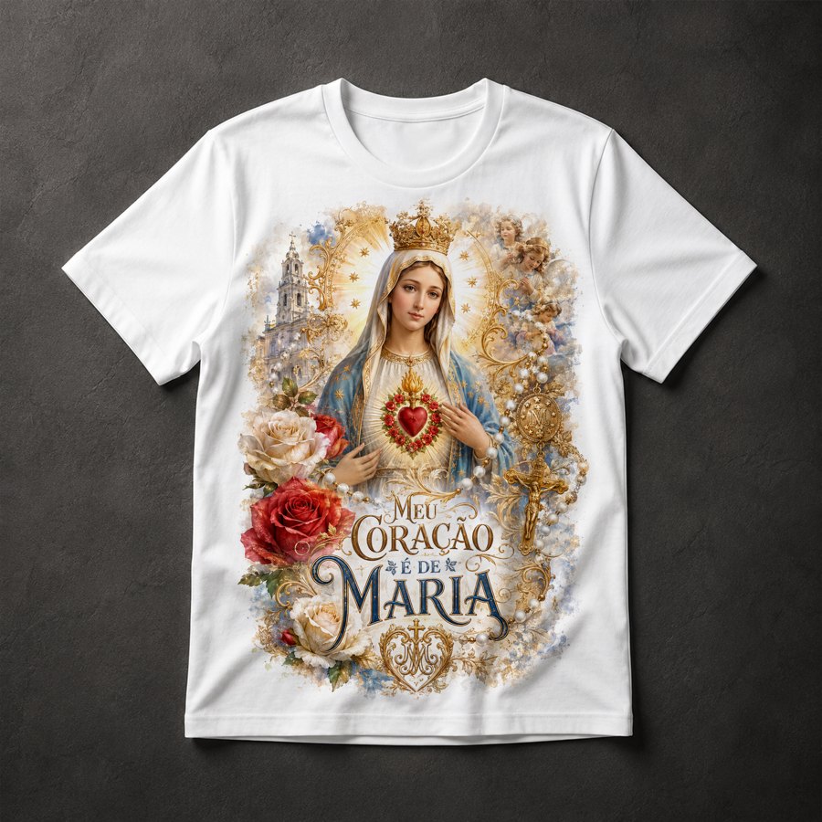 Camiseta Imaculado Coração de Maria