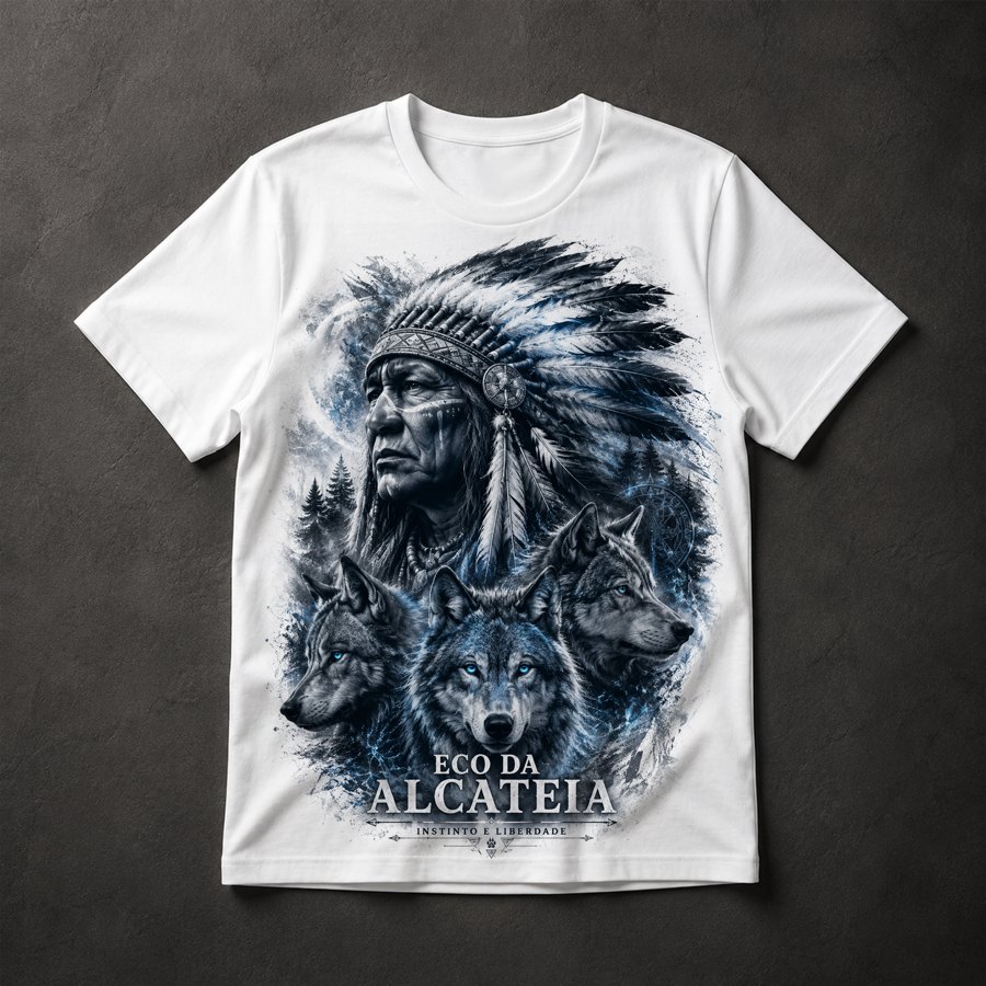 Camiseta Indígena Lobo