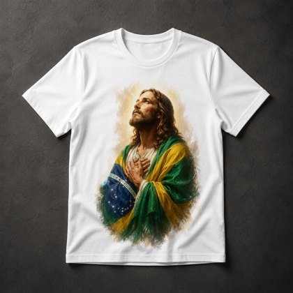 Camiseta Jesus Brasil