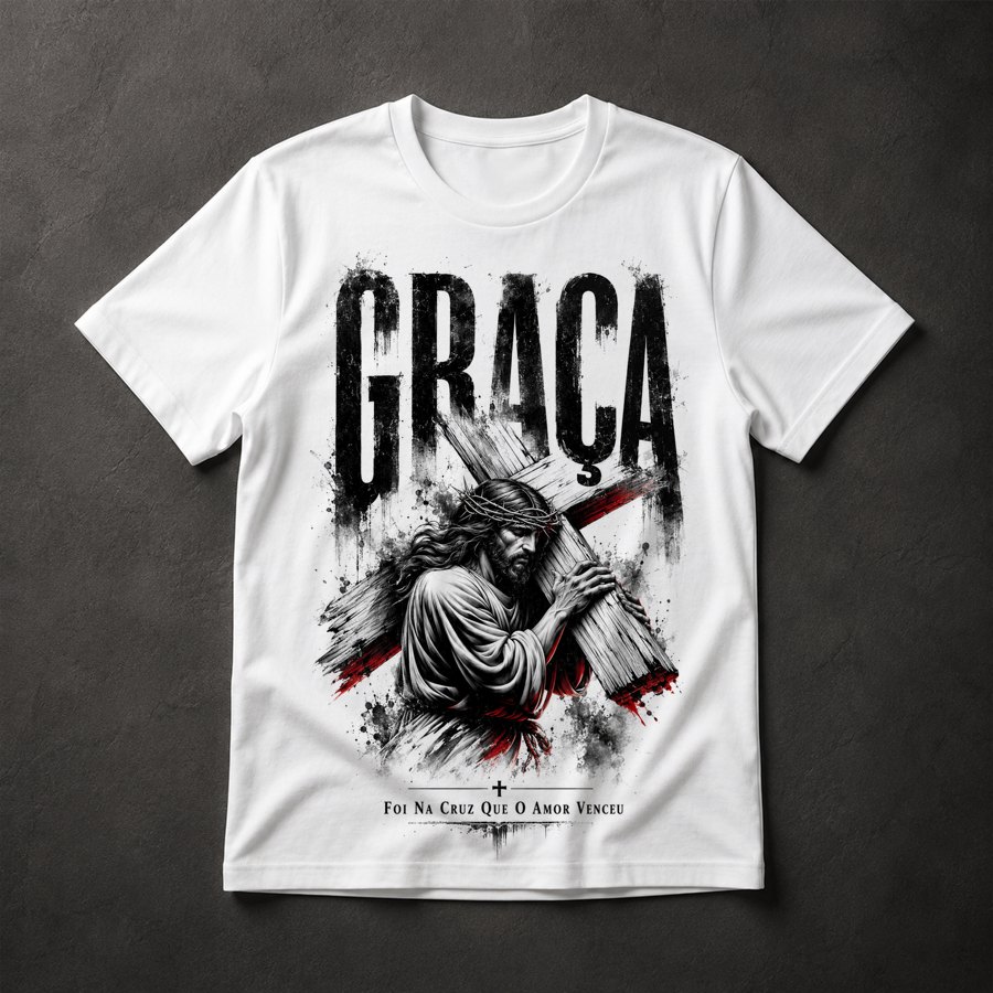 Camiseta Jesus Cruz Graça