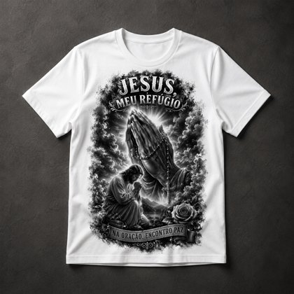 Camiseta Jesus Meu Refúgio