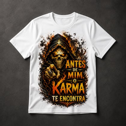 Camiseta Karma Caveira