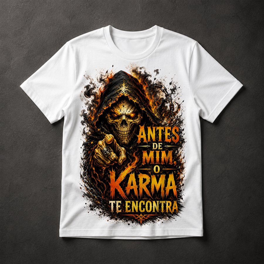 Camiseta Karma Caveira
