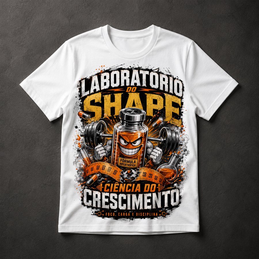 Camiseta Musculação Motivação