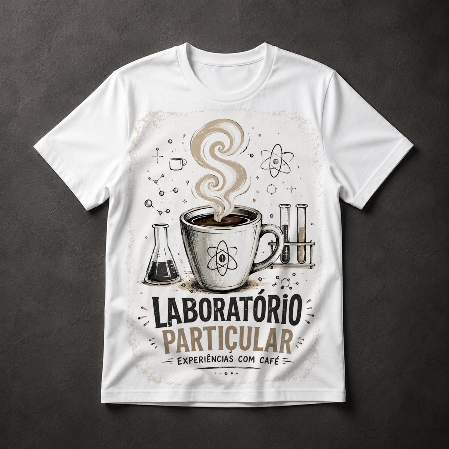 Camiseta Laboratório Café