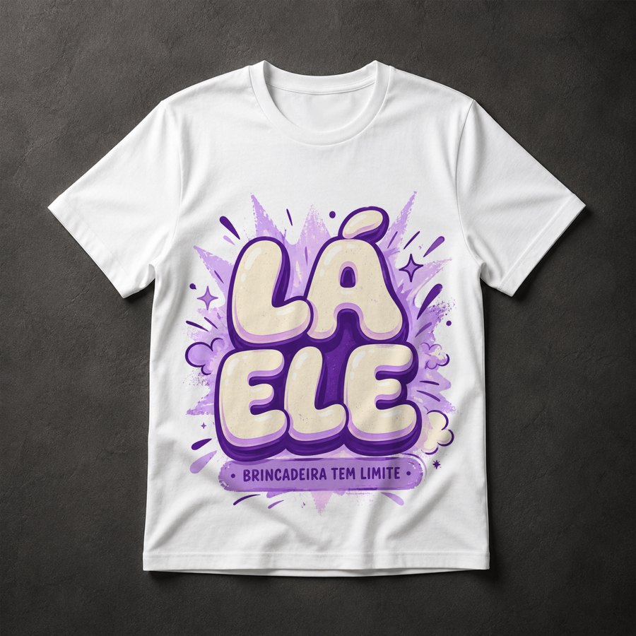 Camiseta Lá Ele Brincadeira