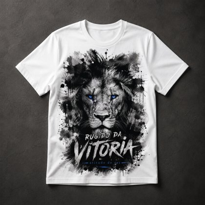 Camiseta Leão Atitude de Rei