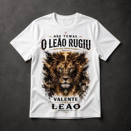 Camiseta Leão Bíblico