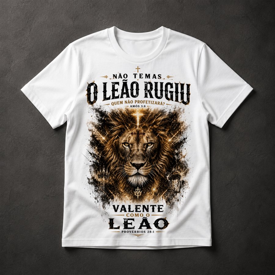 Camiseta Leão Bíblico