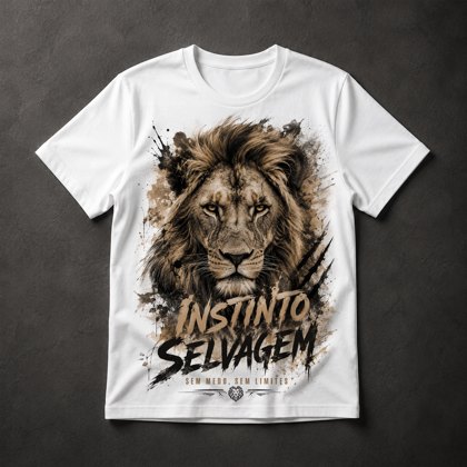 Camiseta Leão Selvagem