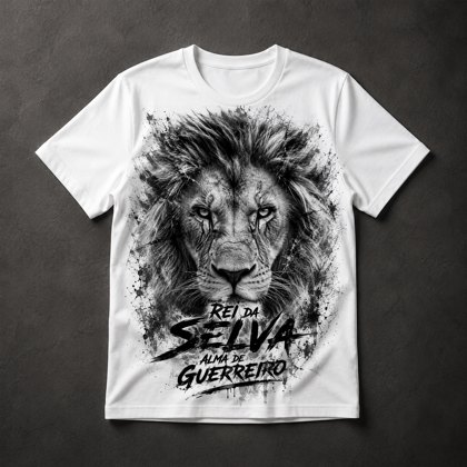 Camiseta Leão Rei da Selva