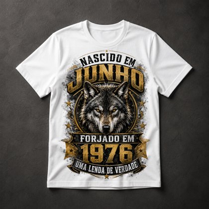 Camiseta aniversário lobo