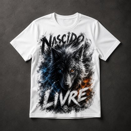 Camiseta Lobo Livre