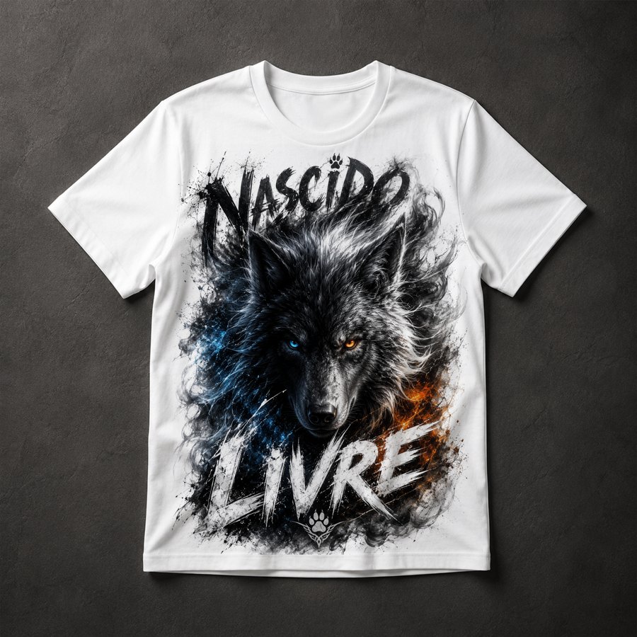 Camiseta Lobo Livre