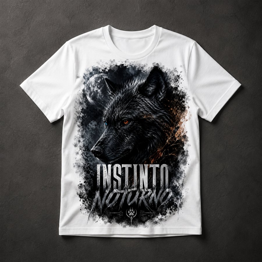 Camiseta Lobo Noturno