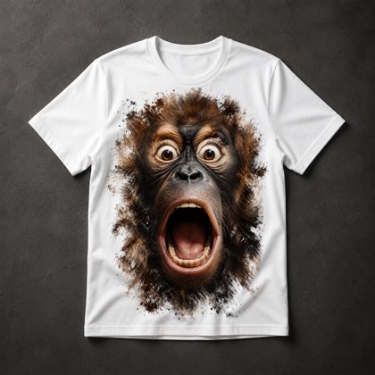Camiseta Macaco Surpreso