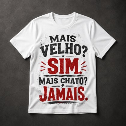Camiseta humor aniversário
