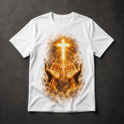 Camiseta Mãos e Cruz