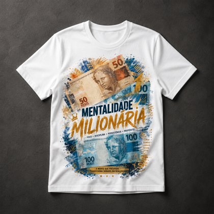 Camiseta Mentalidade Milionária